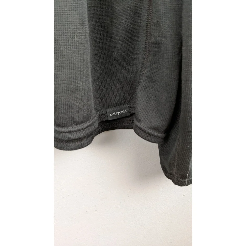 Patagonia Mens XXL Black 1/4 Zip‎ Lightweight Pullover Shirt Hiking Outdoor